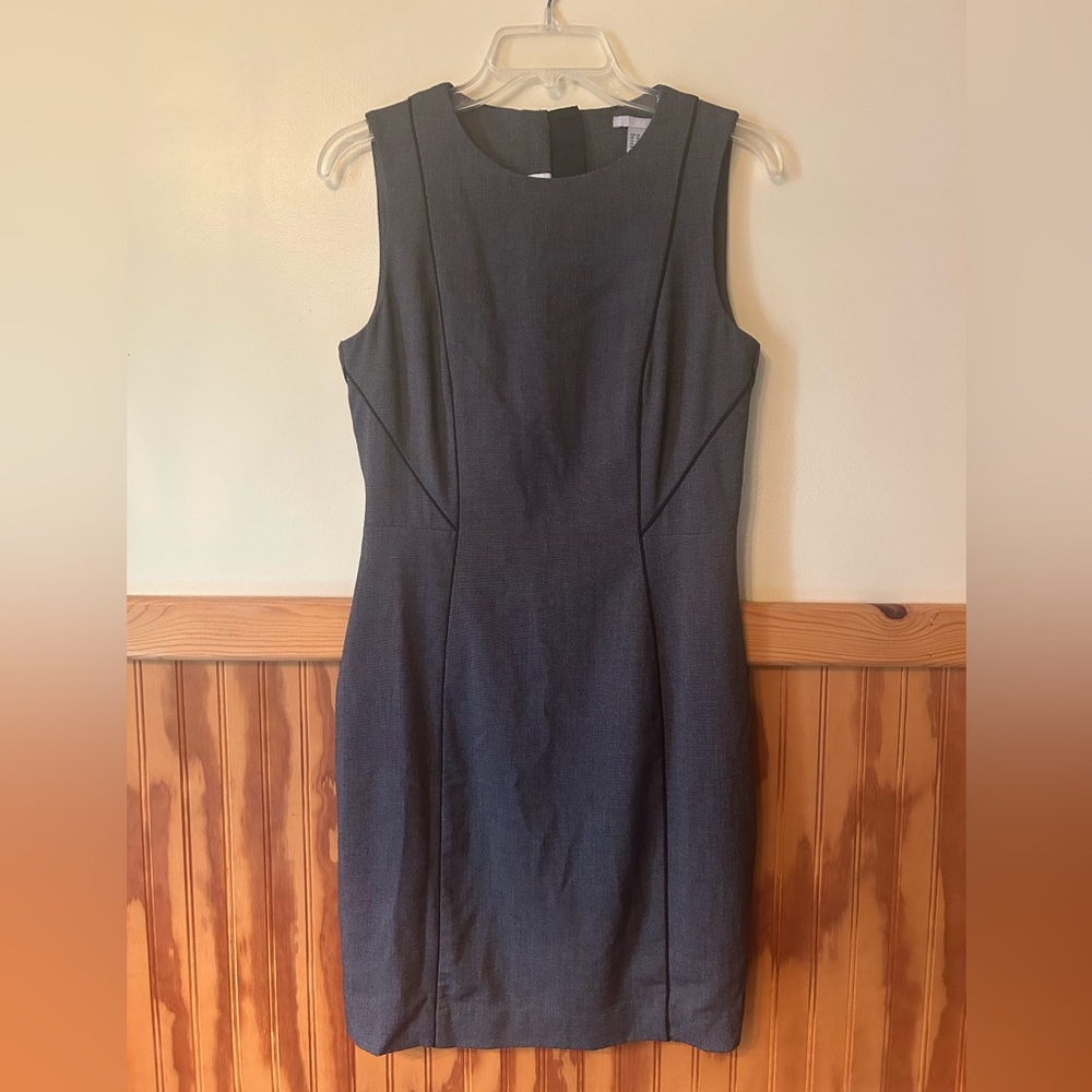 H&M Dark Gray Sleeveless Sheath Dress